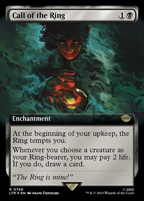 MTG Call of the Ring LTR 766 Extended Art Surge Foil