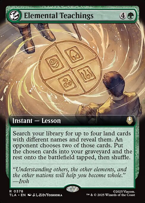 MTG Elemental Teachings TLA 378 Extended Art Nonfoil