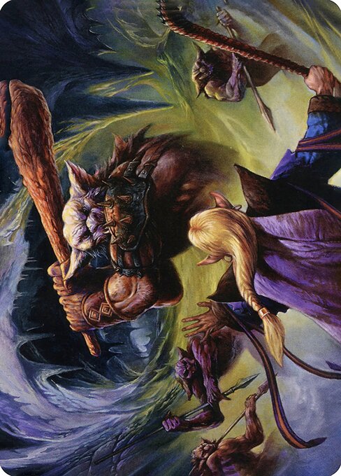 MTG Den of the Bugbear AAFR 034 Art Card
