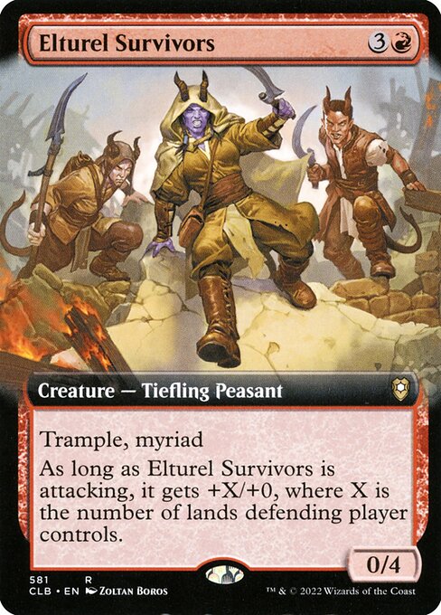MTG Elturel Survivors CLB 581 Extended Art Foil