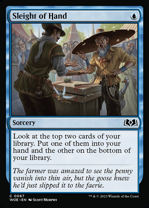 MTG Sleight of Hand WOE 067 Regular Foil