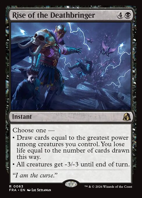 MTG Rise of the Deathbringer FRA 063 Standard Foil front