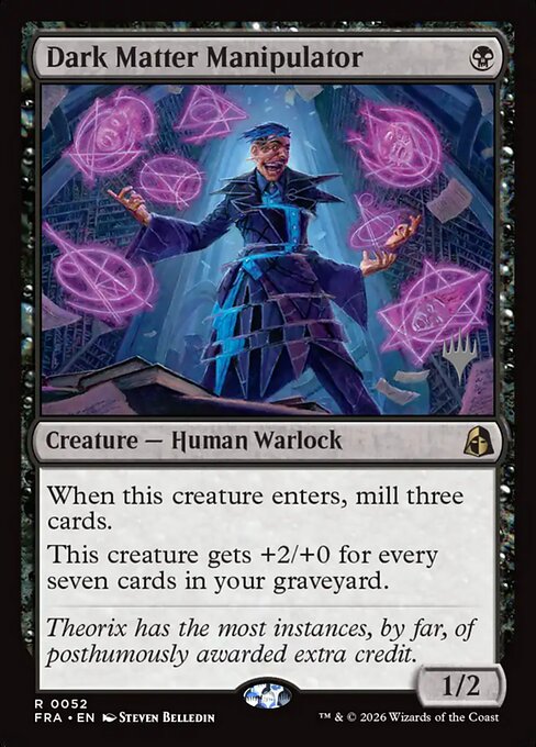 MTG Dark Matter Manipulator PFRA 052P Promo Pack Nonfoil front