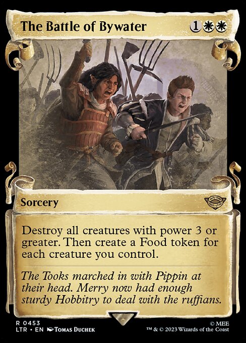 MTG The Battle of Bywater LTR 453 Showcase Scrolls of Middle-earth Silver Foil