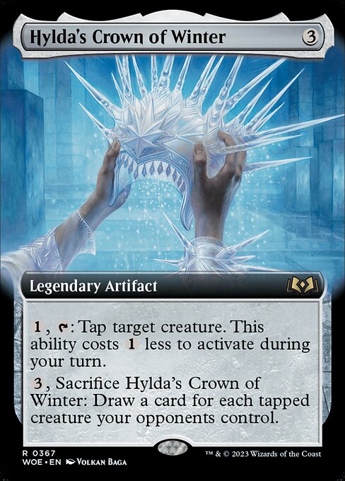 MTG Hylda's Crown of Winter WOE 367 Extended Art Nonfoil