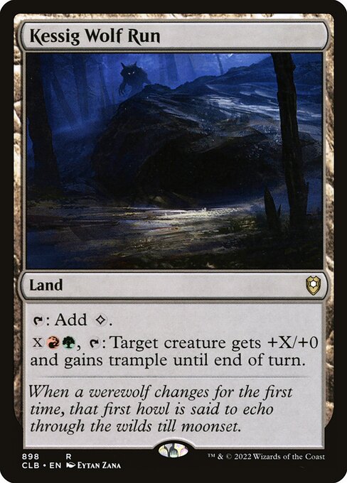 MTG Kessig Wolf Run CLB 898 Commander Deck Nonfoil