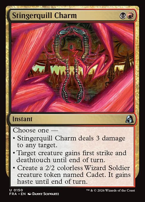 MTG Stingerquill Charm FRA 150 Standard Nonfoil front