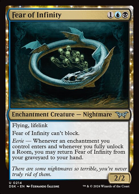 MTG Fear of Infinity DSK 214 Regular Foil