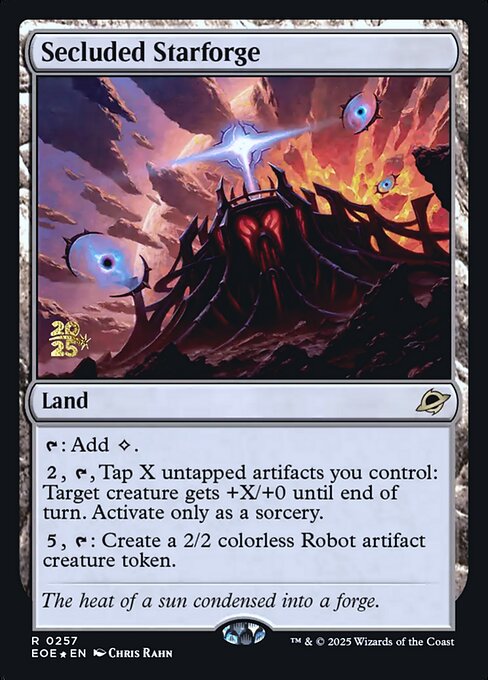 MTG Secluded Starforge PEOE 257s Prerelease Foil