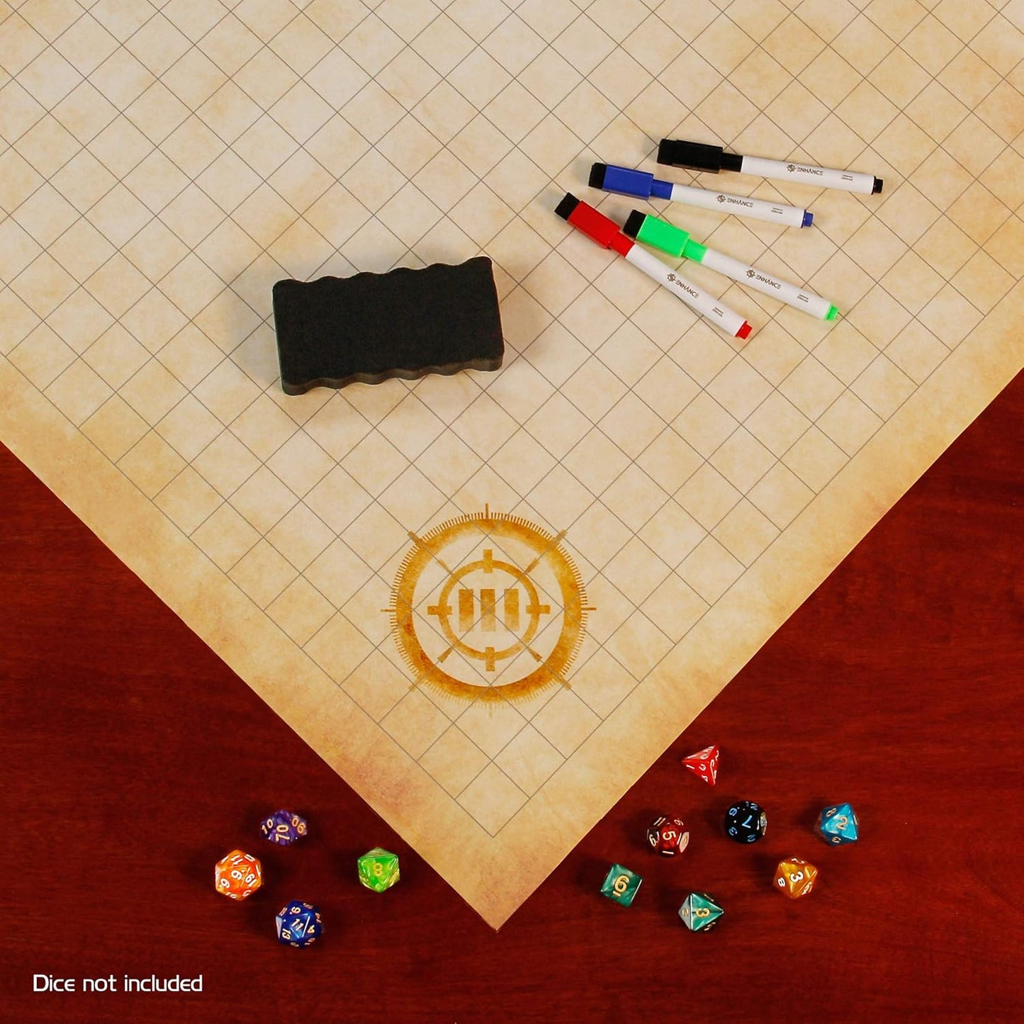 Enhance Tabletop - RPG Grid Mat Campaign Kit Parchment