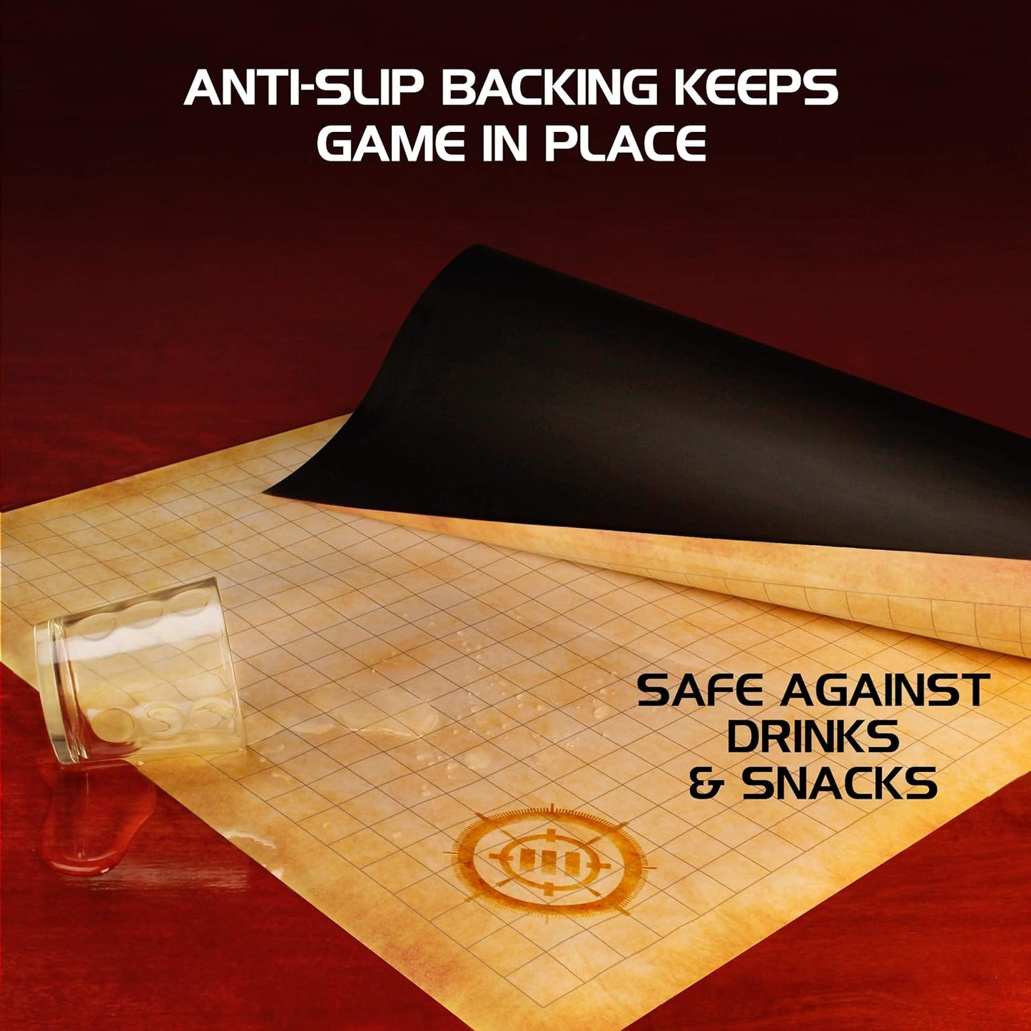 Enhance Tabletop - RPG Grid Mat Campaign Kit Parchment