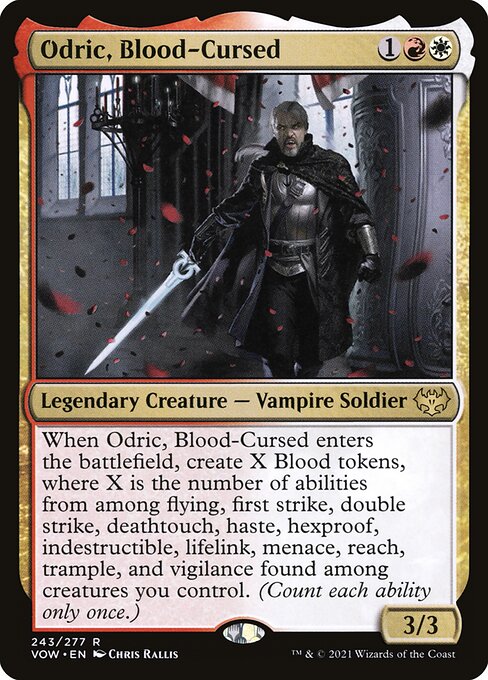 MTG Odric, Blood-Cursed VOW 243 Standard Foil front