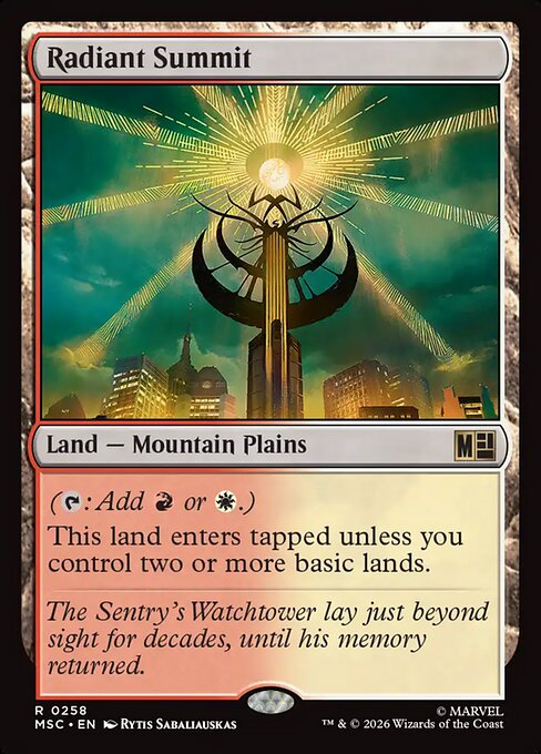 MTG Radiant Summit MSC 258 Regular Nonfoil