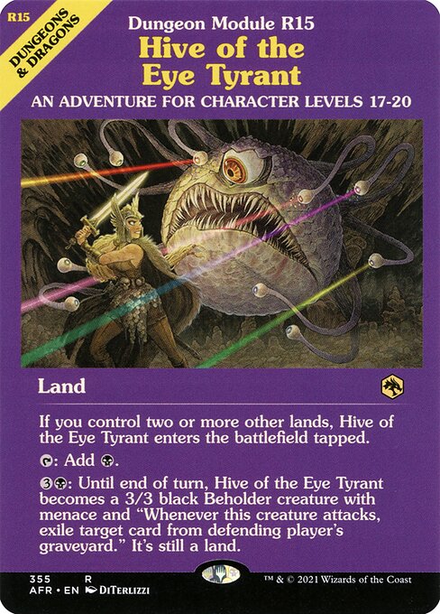 MTG Hive of the Eye Tyrant AFR 355 Module Showcase Nonfoil