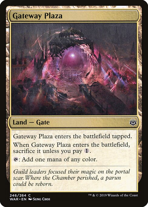 MTG Gateway Plaza WAR 246 Standard Foil front