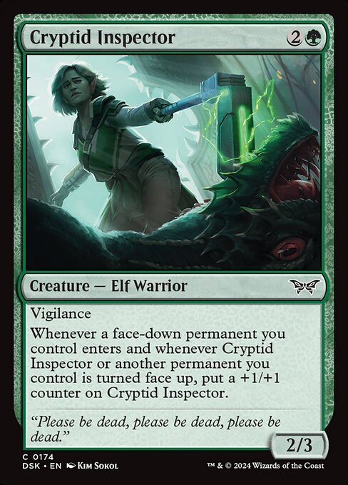 MTG Cryptid Inspector DSK 174 Regular Foil