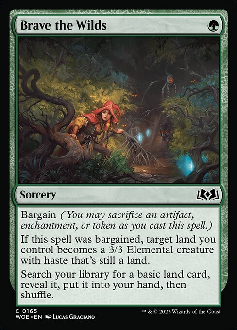 MTG Brave the Wilds WOE 165 Regular Foil
