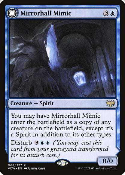 MTG Mirrorhall Mimic // Ghastly Mimicry VOW 068 Standard Nonfoil front