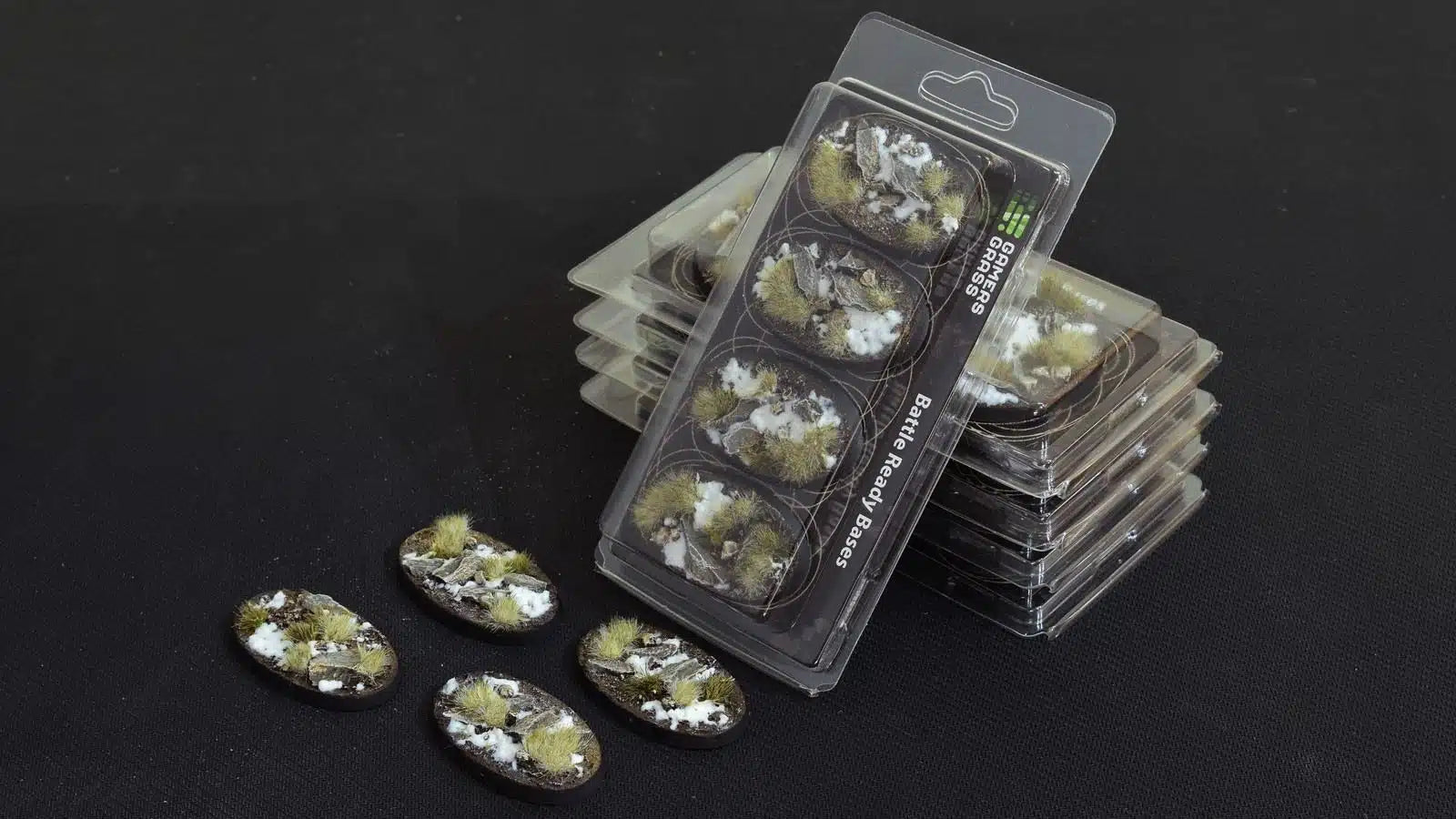 Gamers Grass Winter Bases, Oval 60mm