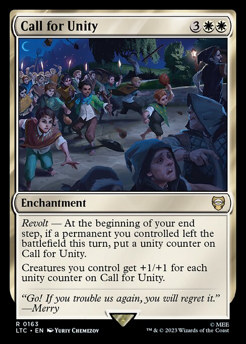 MTG Call for Unity LTC 163 Alternate Art Nonfoil
