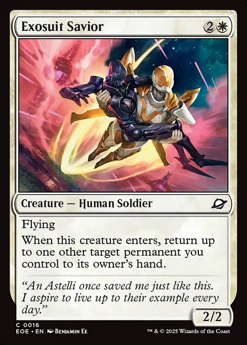 MTG Exosuit Savior EOE 016 Regular Foil
