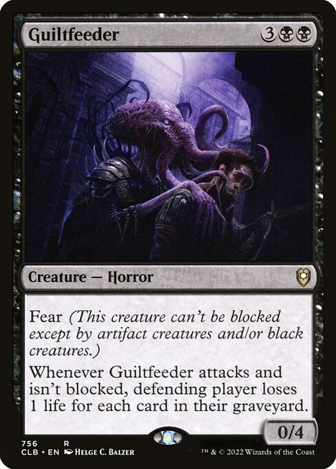 MTG Guiltfeeder CLB 756 Commander Deck Nonfoil