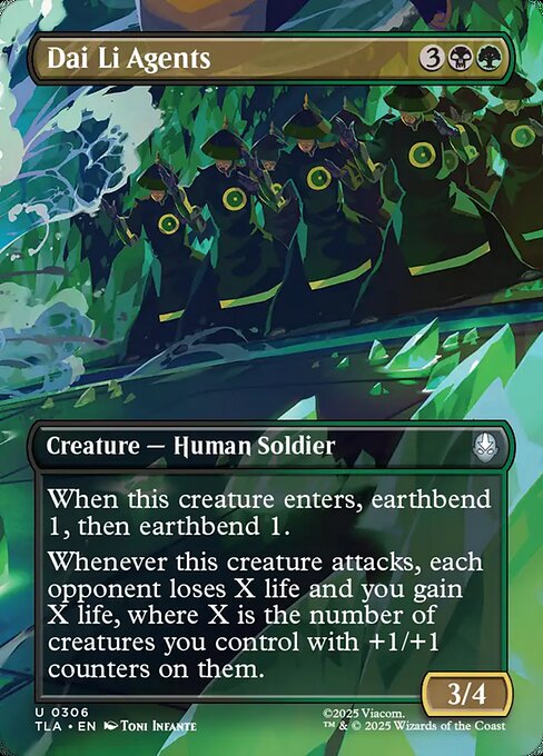MTG Dai Li Agents TLA 306 Borderless Scene Nonfoil