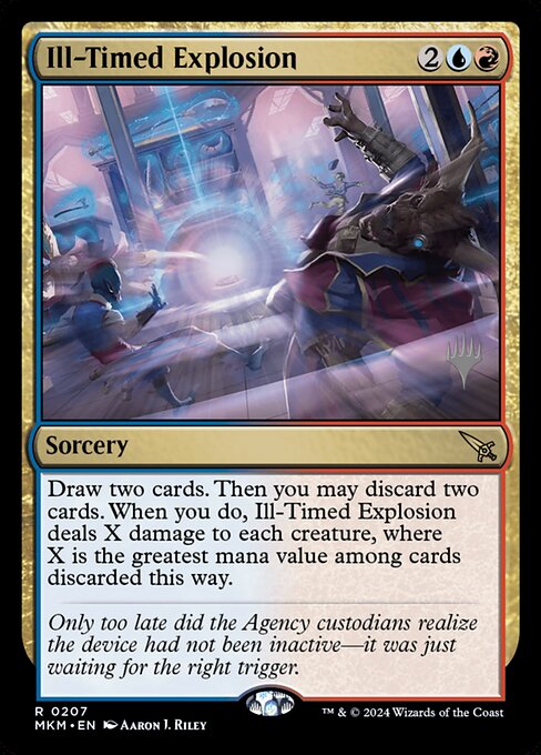 MTG Ill-Timed Explosion PMKM 207p Promo Pack Foil
