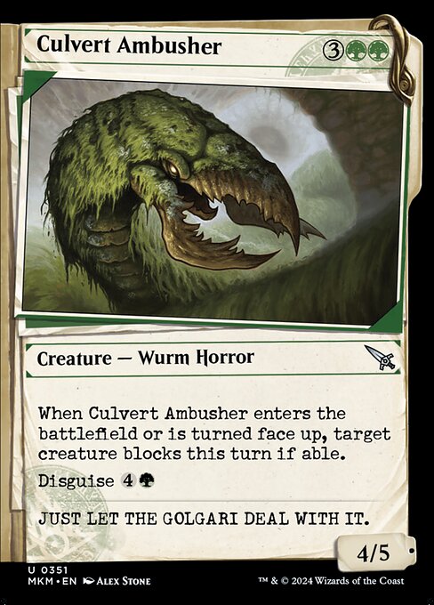 MTG Culvert Ambusher MKM 351 Showcase Dossier Nonfoil