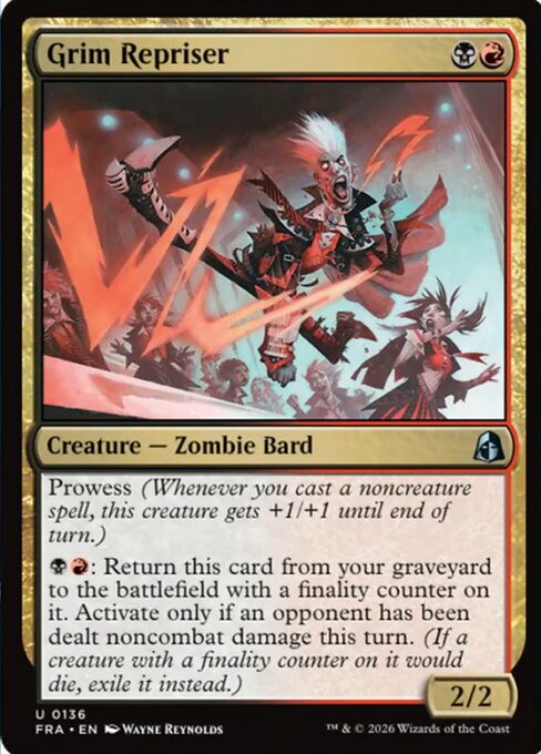 MTG Grim Repriser FRA 136 Standard Nonfoil front
