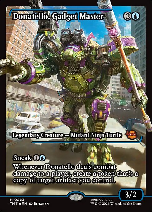 MTG Donatello, Gadget Master TMT 283 Japan Showcase Foil