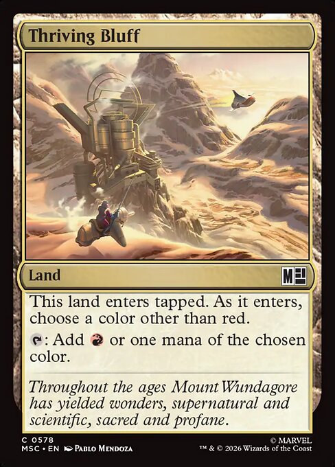 MTG Thriving Bluff MSC 578 Regular Nonfoil