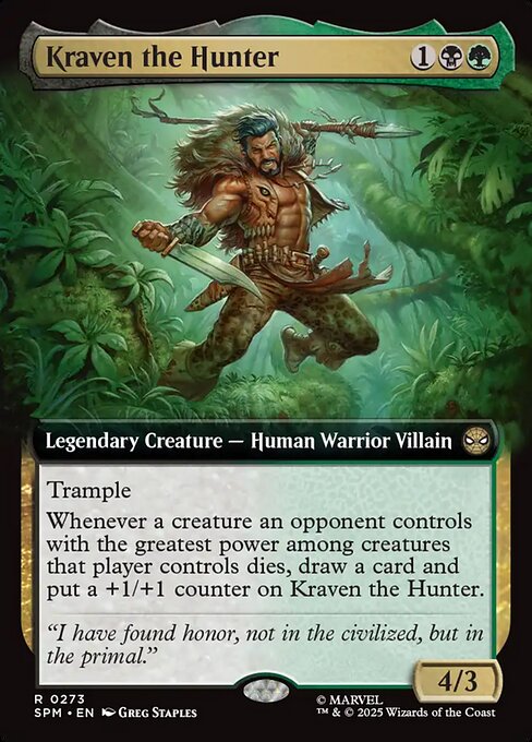 MTG Kraven the Hunter SPM 273 Extended Art Nonfoil
