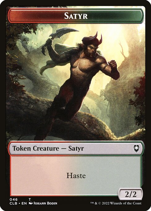 MTG Satyr Token CLB 046 Token Nonfoil