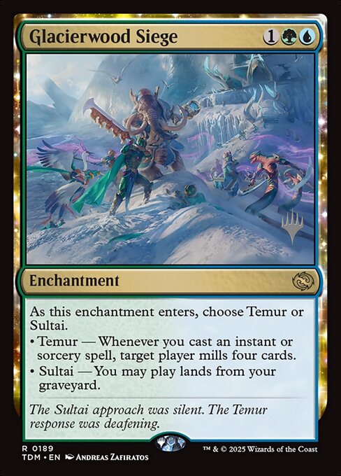 MTG Glacierwood Siege PTDM 189p Promo Pack Nonfoil