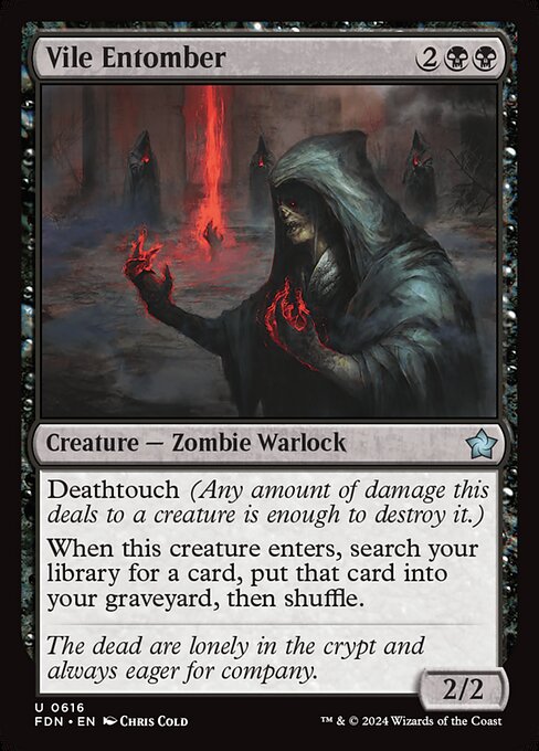 MTG Vile Entomber FDN 616 Starter Collection Nonfoil