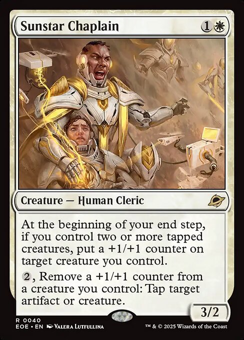 MTG Sunstar Chaplain EOE 040 Regular Foil