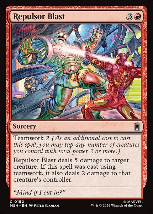 MTG Repulsor Blast MSH 150 Regular Nonfoil