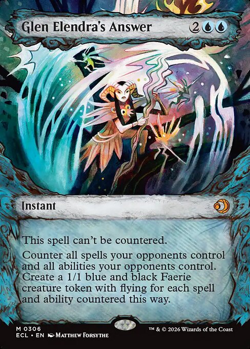 MTG Glen Elendra's Answer ECL 306 Borderless Nonfoil