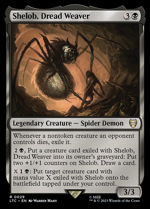 MTG Shelob, Dread Weaver LTC 029 Regular Nonfoil