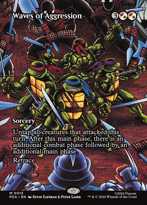MTG Waves of Aggression PZA 013 Borderless Source Material Nonfoil