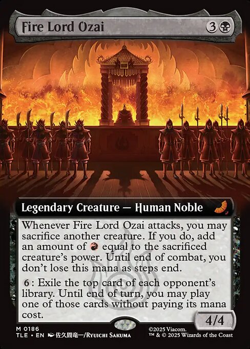 MTG Fire Lord Ozai [TLE 186] Foil