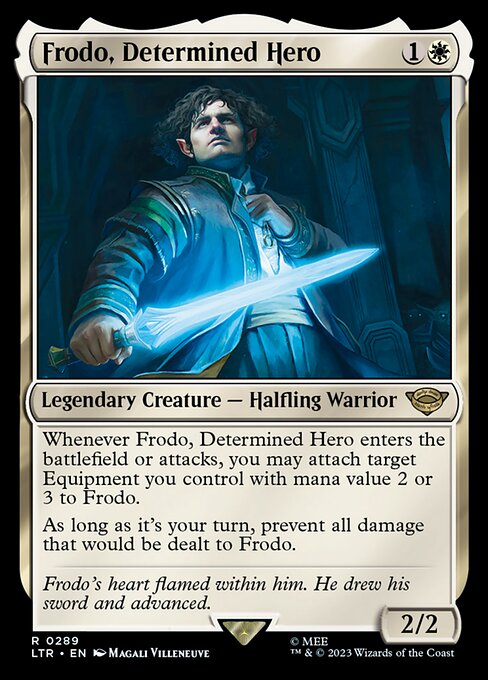 MTG Frodo, Determined Hero LTR 289 Starter Kit Nonfoil