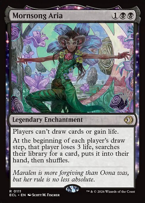 MTG Mornsong Aria PECL 111p Promo Pack Foil