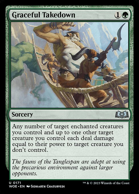 MTG Graceful Takedown WOE 171 Regular Foil