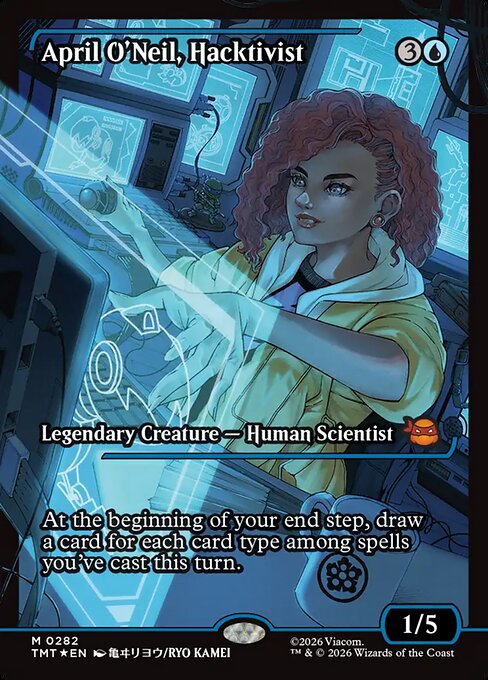 MTG April O'Neil, Hacktivist TMT 282 Japan Showcase Foil