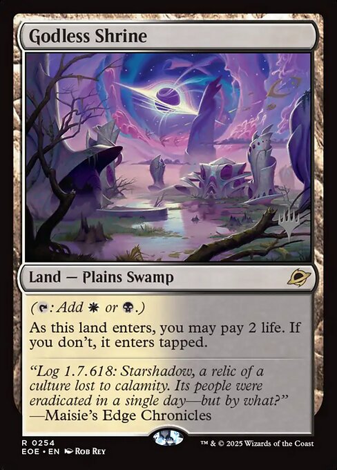 MTG Godless Shrine PEOE 254p Promo Pack Foil