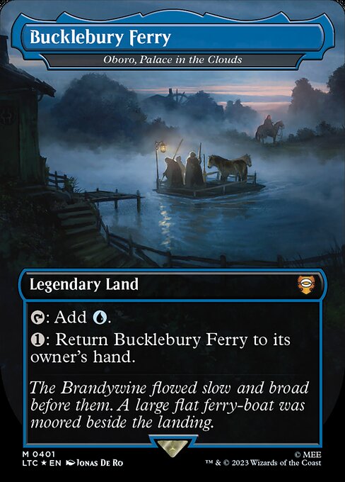 MTG Oboro, Palace in the Clouds LTC 401 Showcase Ring Surge Foil