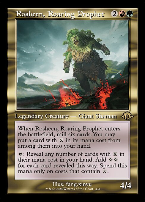 MTG Rosheen, Roaring Prophet MH3 434 Retro Frame Foil