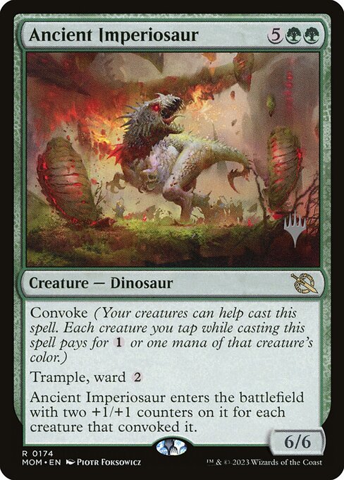 MTG Ancient Imperiosaur PMOM 174p Promo Pack Foil